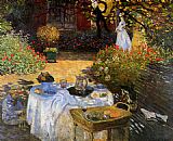 Claude Monet The Afternoon Meal painting